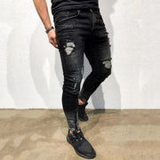 Angelo Ricci™ Ripped Freyed Slim Fit Jeans