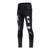 Angelo Ricci™ Ripped Freyed Slim Fit Jeans