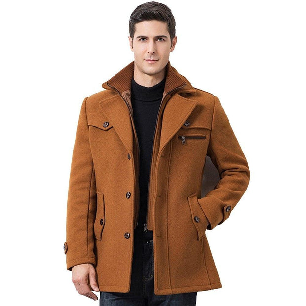 Angelo Ricci™ Design Winter Woolen Business Coat