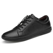 Angelo Ricci™ Brand Genuine Leather Men Soft Sneakers