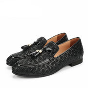 Angelo Ricci™ Elegant Braid Leather Loafers