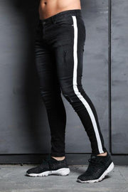 Angelo Ricci™ Stretch Side Striped Jeans