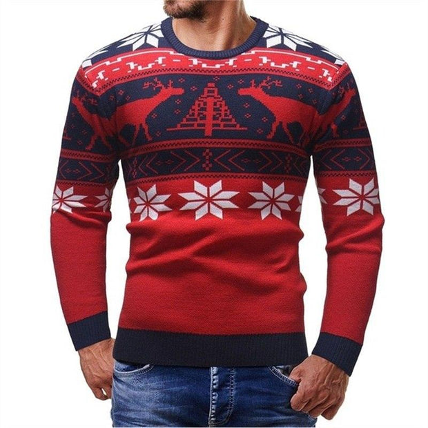 Angelo Ricci™ Deer Print Fashion Sweater