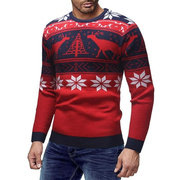 Angelo Ricci™ Deer Print Fashion Sweater