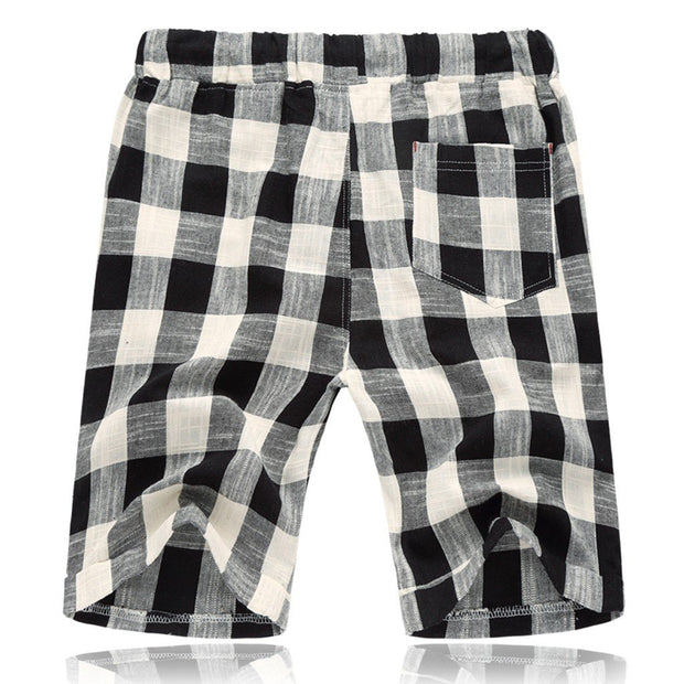 Angelo Ricci™ Plaid Cotton Shorts