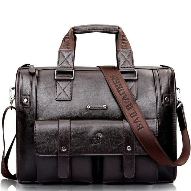 Angelo Ricci™ Vintage Shoulder Briefcase