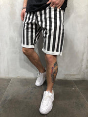 Angelo Ricci™ Striped Jogging Sweat Shorts