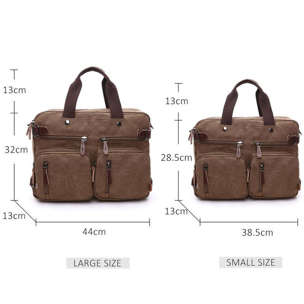 Angelo Ricci™ Casual Canvas Briefcase