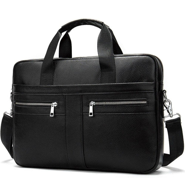 Angelo Ricci™ High Quality Luxury Business Leather Briefcase